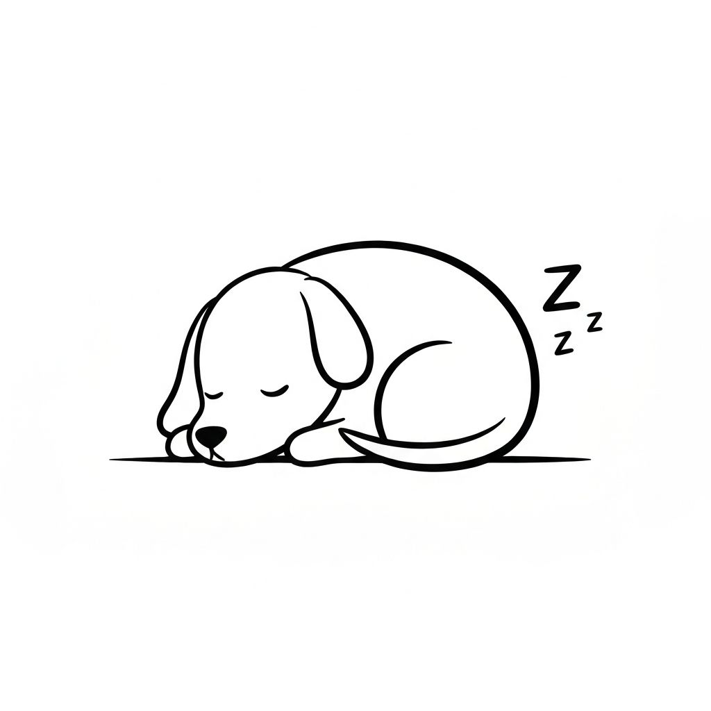 Dog sleeping